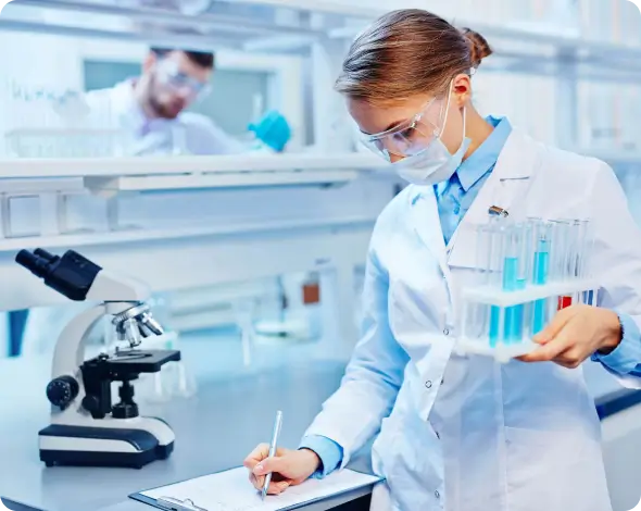 scientist conducting lab tests