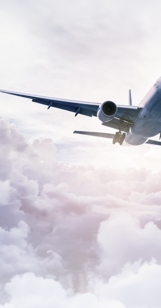 plane in the sky