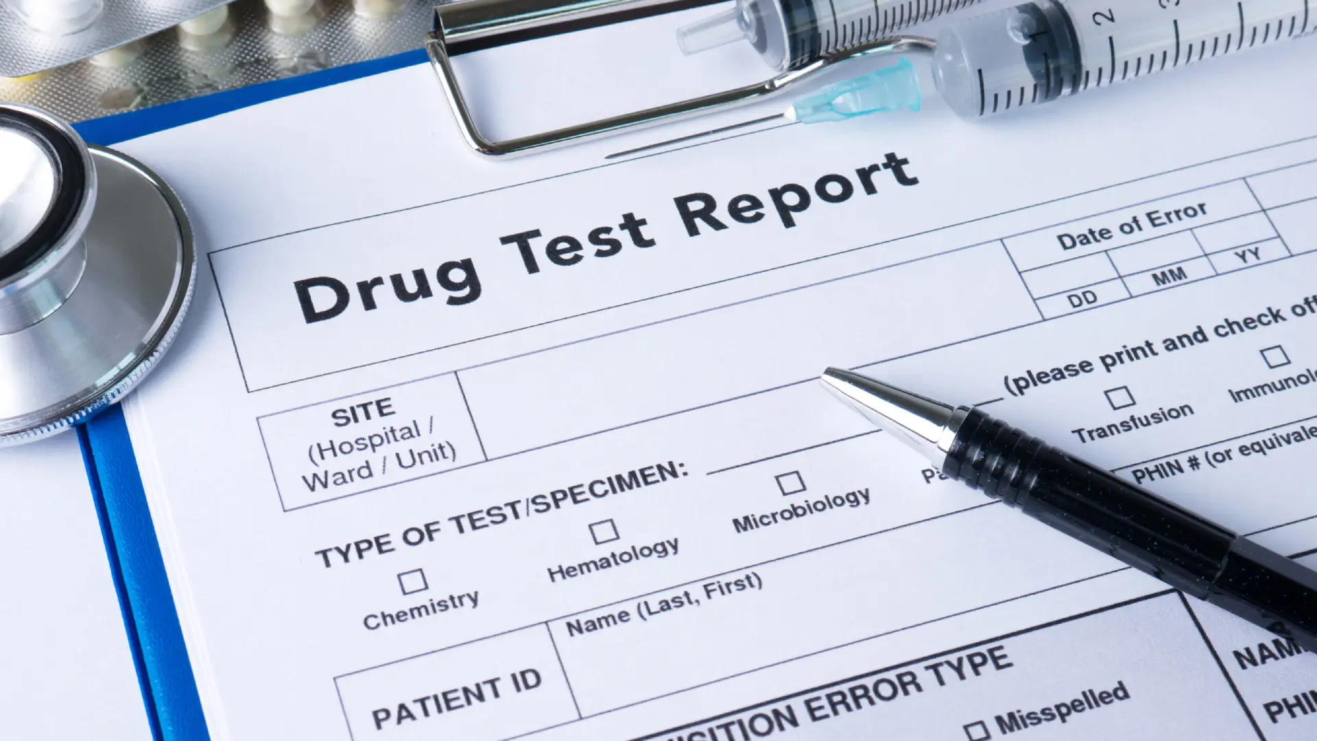What is tested for a non-DOT drug test?